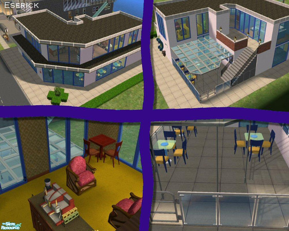 Sims 2 — Vartright Diner & Bakery by eserick224 — A Small Business Plot For The Rising Sim. It's a Diner, Bakery