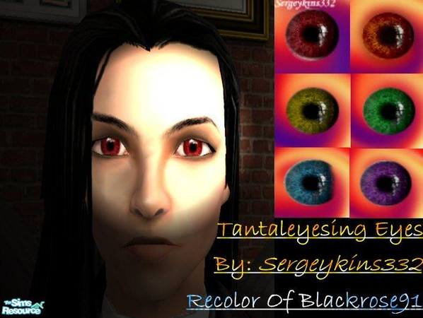 Sims 2 — TantalEYEs Rainbow Set By Sergeykins332 by Sergeykins332 — Rainbow recolored TantalEYES; originally by