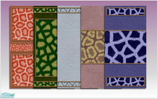 Sims 2 — Modern Fur by DressAnGo — Modern Fur - Set of 10 walls