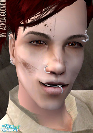 Sims 2 — Escaped Mental Patient Dirty Costume Make Up by aikea_guinea — Dirt costume make up for Escaped Mental Patient