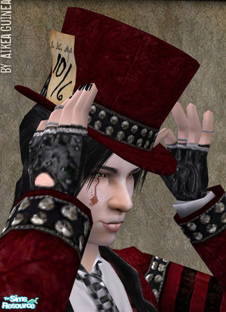 Sims 2 — Mad Hatter Costume for Adult Males - Hat by aikea_guinea — Base game compatible. Available for everyday,