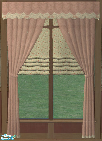Sims 2 — Tc 63 Malin Curtains 2 by H3wwy — Recolour of the Malin living room, using textures provided by Detimgi, for