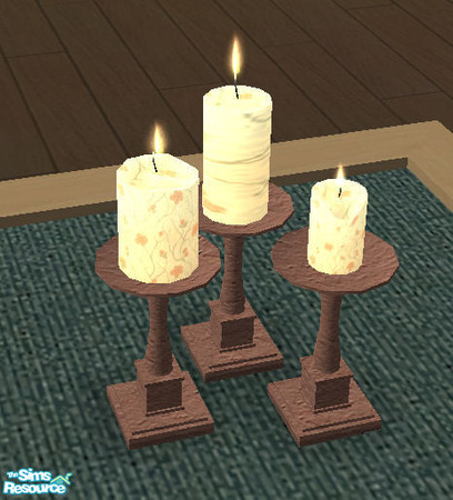 Sims 2 —  Tc 63 Malin Candles by H3wwy — Recolour of the Malin living room, using textures provided by Detimgi, for