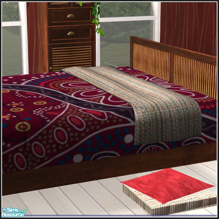 Sims 2 — Ethnic beddings for Silvia - Blanket 3 by mirake — 