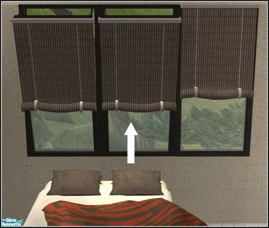 Sims 2 — Steffor\'s romantic bedroom in brown - blinds by mirake — 