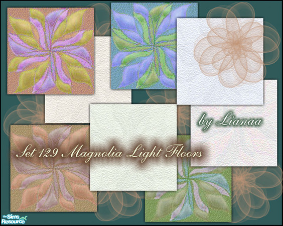Sims 2 — Set 129 Magnolia Light Floors by TSR Archive — Set 129 Magnolia Light Floors by Lianaa