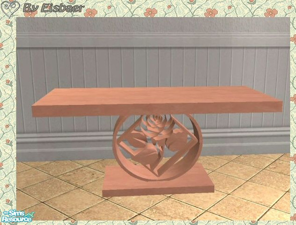 Sims 2 — Detimgi\'s  Rose Lover  TC63 - Table by Eisbaerbonzo — Table standing on a rose ornament