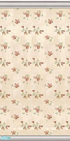 Sims 2 — Shabby Chic Collection 1 - Floral Boquet by kristiemi — A Shabby chic inspired wall for your home: Floral