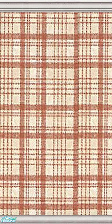 Sims 2 — Shabby Chic Collection 1 - Plaid by kristiemi — A Shabby chic inspired wall for your home: Plaid, Add touch of