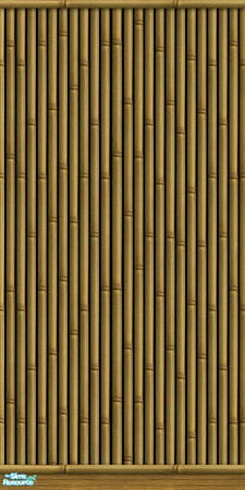 Sims 2 — Sim Tiki - Interior Full 7 by Shannanigan — Bamboo Paneling