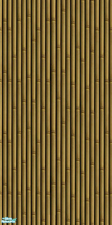 Sims 2 — Sim Tiki - Exterior 3 by Shannanigan — Full wall of Bamboo