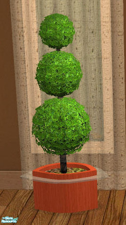 Sims 2 — Italia Collection Add On  - Topiary by Simaddict99 — topiary planter mesh file. NOTE this file requires the