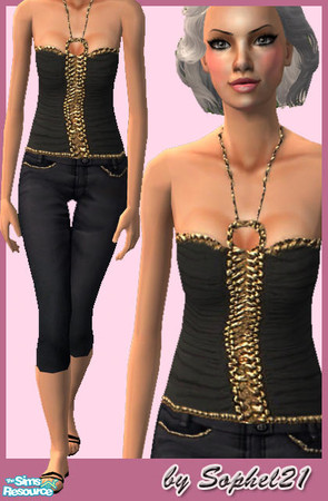Sims 2 — SO_ElderCollection_006 - gold by Sophel21 — set of 4 whole outfits for your female elder sims. Outfit comes with