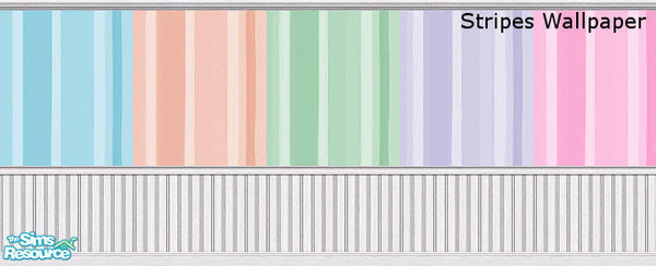 Sims 2 — Stripes Wallpaints by stusangelcaz79 — Especially designed to make your sims rooms look taller, Stripes