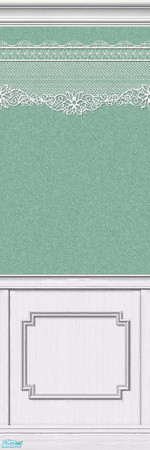 Sims 2 — Lace Walls 2 ~ Teal - LW18A by maylynn55 — Made by MayLynn55 ~ **Always TSRAA**