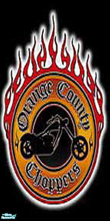 Sims 2 — Orange County Choppers Mural by TheMistress666 — Tattoo Flash inspired design, colour matched plain middle