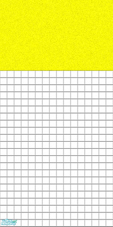 Sims 2 — White Wall Tiles With Poured - Yellow by Arduinna — White Tiles With Poured Yellow Top