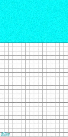 Sims 2 — White Wall Tiles With Poured - Aqua by Arduinna — White Tiles With Poured Aqua Top