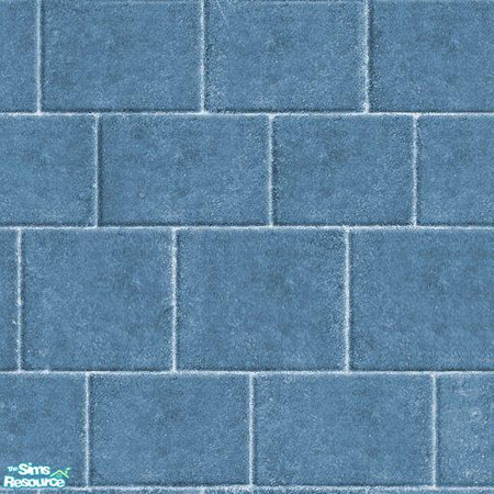 Sims 2 — Funky Blue Stone Flooring by sims4me — A cool blue twist on the Maxis stone floor! TSRAA