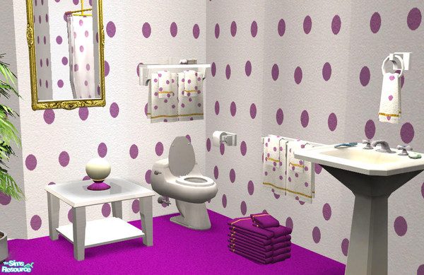 Sims 2 — TP Hanging White Wood Rack - #320442 by DOT — TP Hanging White Wood Rack. DOTs Cove, dotted with towels. *OFB