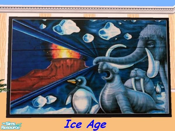 Sims 2 — Ice Age Graffiti by ookc7 — This is recolors of maxis "Two Dogs and Olive" by Mixt Hupp!!!