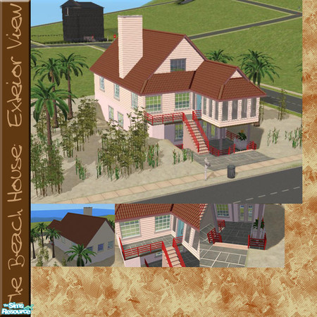 Sims 2 — Beach House by simmyfan2852 — Has your sim always wanted to live on this beach? Well, this awesome beach house