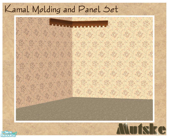 Sims 2 — Kamal Top Molding Dentil Diagonal by Mutske — These are a better version of my first Molding and Panel set.