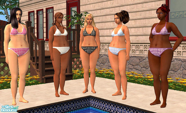 Sims 2 — BBW Lacy Bikini by Lisasimpsonfan — This sexy bikini is done on Martaxl's wonderful BBW undies mesh. She is