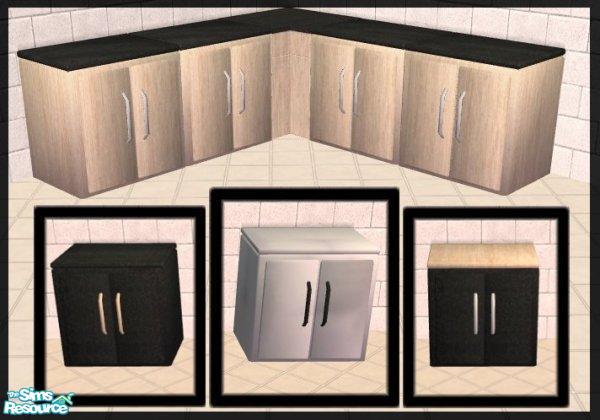 Sims 2 — The Lavada Kitchen - Counters by NewSimSimGirl — Contains 3 additional color options in the file. Does not