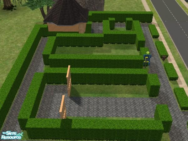 Sims 2 — Romantic Maze by MissTech04 — Cute outdoor community lot offering space for an outdoor cafe, bar or whatever