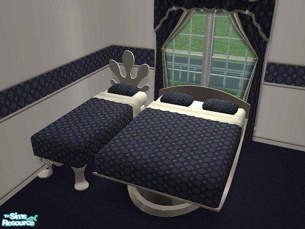 Sims 2 — The Monarch Bedroom - Bedding by hatshepsut — Part of the Monarch Bedroom set.