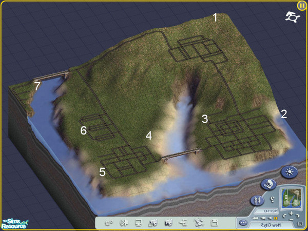 Sims 2 — City -Ellington Township by lindaetterlee — "The residents of Ellington Township come from all walks of