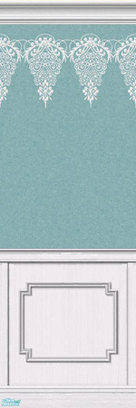 Sims 2 — Lace Walls 2 ~ Turquoise - LW19A by maylynn55 — Made by MayLynn55 ~ Always **TSRAA**