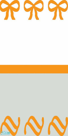 Sims 2 — Bows & Waves - Orange by dopeheaded69 — 