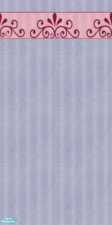 Sims 2 — Queen Border - Lilas by oldmember_julieg — Enjoy it on master room or in the salon for a great touch of red on