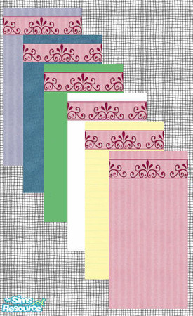 Sims 2 — Queen Border by oldmember_julieg — Enjoy it on master room or in the salon for a great touch of red.