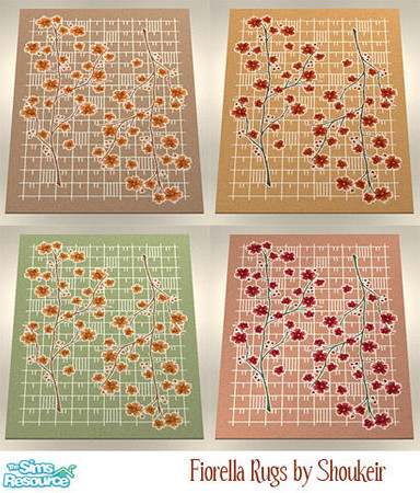 Sims 2 — Fiorella Rugs by Shoukeir — 