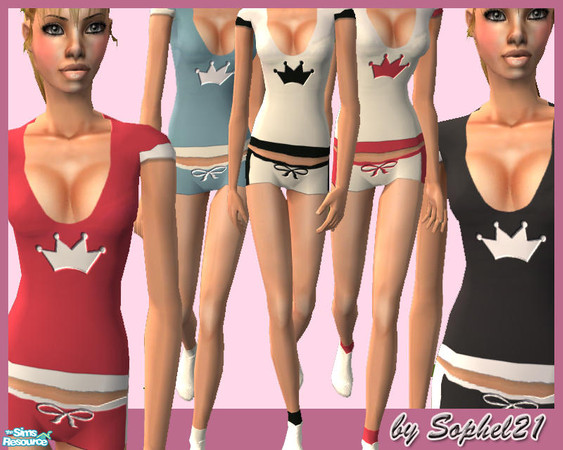 Sims 2 — SO_TeenCollection_003 by Sophel21 — set of 10 nighties for your female teen girls. Works as undie and nightie.