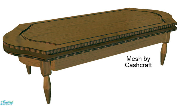 Sims 2 — The Valdosta Coffee Table by dancingaphrodite — Step back into a time of gracious living. Tasteful golds and