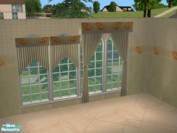 Sims 2 — Catherine Palmigranite Kitchen - Individ by TheNumbersWoman — Palmigranite Fruit accents this OFB Kitchen