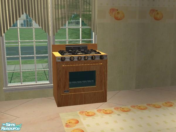 Sims 2 — Catherine Palmigranite Kitchen - Individ by TheNumbersWoman — Palmigranite Fruit accents this OFB Kitchen