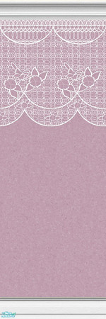 Sims 2 — Lace Walls 2 ~ Burgundy - Individual Ite by maylynn55 — Made by MayLynn55 - **TSRAA**