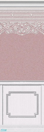 Sims 2 — Lace Walls 2 ~ Wine - Individual Item by maylynn55 — Made by MayLynn55 - **TSRAA**