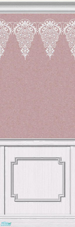Sims 2 — Lace Walls 2 ~ Wine - Individual Item by maylynn55 — Made by MayLynn55 - **TSRAA**