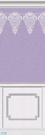 Sims 2 — Lace Walls 2 ~ Violet - Individual Item by maylynn55 — Made by MayLynn55 - **TSRAA**