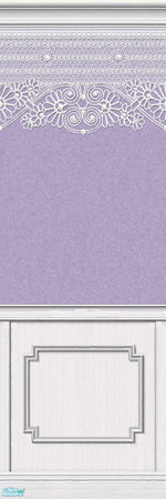 Sims 2 — Lace Walls 2 ~ Violet - Individual Item by maylynn55 — Made by MayLynn55 - **TSRAA**