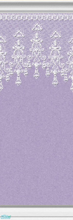 Sims 2 — Lace Walls 2 ~ Violet - Individual Item by maylynn55 — Made by MayLynn55 - **TSRAA**