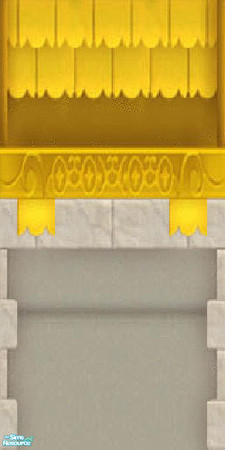 Sims 2 — FantasieWallSet - YellowFantasie2 by The_Unicorn — -