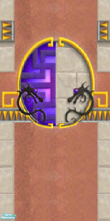 Sims 2 — FantasieWallSet - ChineseDragonFantasie by The_Unicorn — -