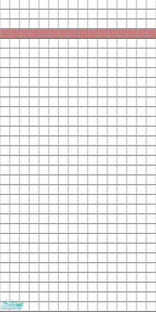 Sims 2 — WhiteTileSet - Red Stribe by Arduinna — White tile with a Red Stribe